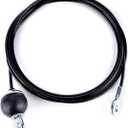 Fitness Pulley Cable,Replacement Cable Machine Accessories,Cable Pulley Attachments for Gym -Thick 5mm(0.2inch) Heavy Duty Steel Wire Rope for Home Gym Cable (59")