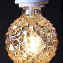 E26 4W Vintage Led Filament Bulb G95 Pineapple Shaped Lights G30 Edison Decoration Bulb for Indoor Lighting Ceiling Fan Lawn Patio Yard Warm White 2700K AC110V Not Dimmable Clear Glass Pack of 2