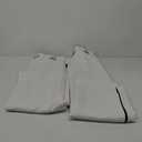 NICETOWN Pure White 100% Blackout Lined Curtains, 2 Thick Layers Completely Blackout Window Treatment Panels Thermal Insulated Drapes for Kitchen (1 Pair, 46" Width x 54" Length Each Panel)