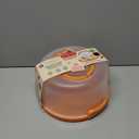 Ohuhu Cake Stand with Lid, Cake Carrier BPA-Free Cake Containers for 10 inch Cake with 2 Handles Cupcake Carrier - Plastic Cover Two Sided Base for Transport Pies Nuts Fruit Perfect Gifts
