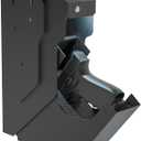 VERPROOF Gun Safe Quick Access Handgun Firearm Safes for Pistols Drop Down Single Gun Safety for Nightstand Wall Mount Bedside Desk Vehicle Bed Personal Safe with Keypad Lock and Key Lock