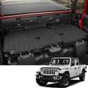 Custom for 2020-2025 2026 Jeep Gladiator JT Rear Seat Backrest Mats All Weather Protection TPE Accessories (Backrest Mats)