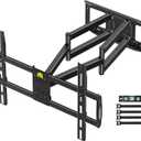 FORGING MOUNT Heavy Duty XXL Full Motion TV Wall Mount with 43" Long Arm Max VESA 900x600 for Extra Large 65 to 85,86,98,100 inch TVs,Universal TV Mount Bracket Swivel Tilt Holds 220lbs,16-24 Studs