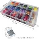 Embroidery Floss Thread Kit 100 Cotton Floss Bobbins and Cross Stitch Kit Bracelets Floss Crafts Floss (96 Color)