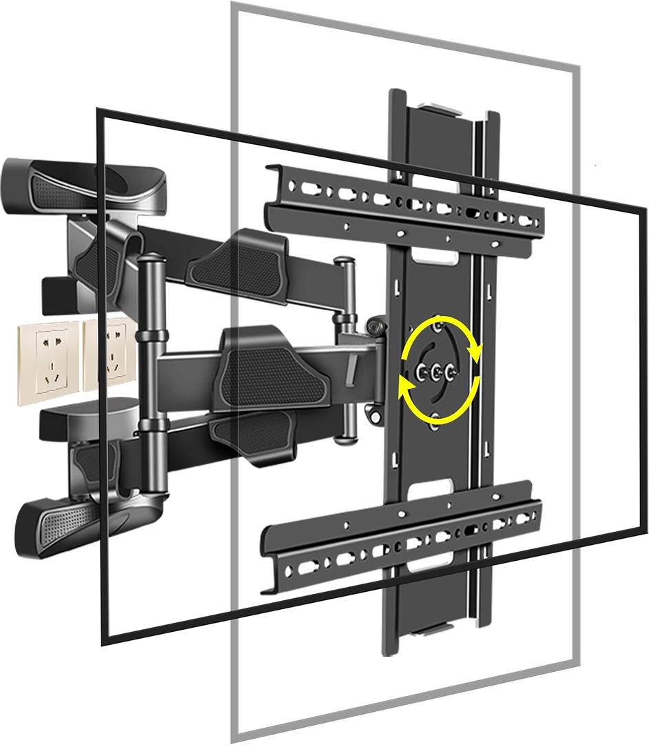 Portrait TV Mount for 32-65 inch, Vertical TV Mount ±90° Rotating