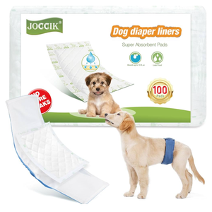 Dog Nappy Liners 100ct Super Soft and Absorbent, Disposable Incontinence Pads for Male Dog Belly Bands or Female Dog Diapers(Regular, 100pcs)
