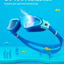 ZIONOR Kids Swim Goggles, G1MINI SE No Leak Anti-Fog Goggles for Kids 6-14, Soft Silicone Comfort Fit, Easy Adjust Strap (Black, M)
