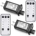 2 Pcs 8 Mode LED Light Transformer Class 2 Power Supply LED Controller IP44 Waterproof Low Voltage Transformer US Plug Adapter Replacement for Christmas String Light (30v6w)
