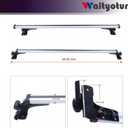 waltyotur Luggage Cargo Carrier Rack Aluminum with 3 Kinds Clamp Universal 48 inch Car Top Roof Cross Bar 330LB