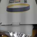 Bargeni Flush Mount Ceiling Light with Remote,Matte Black with Gold Inside,24W/2700K-6000K/with Night Light Mode,12.5 inch LED Flush Mount Light for Bedroom,Living Room,Kitchen