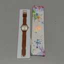 Bisley Women Square Watch Leather Strap Easy to Read Waterproof Watch (Grey/Rose Gold)