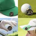 GEYGIE Oh My God Look at Her Black Gold Golf Ball Marker with Magnetic Hat Clip, Golf Accessories for Men Women, Golf Gift for Men Women Golfer, Birthday Retirement Gift for Dad Grandpa Golf Fan