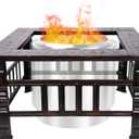 Fire Pit Tabletop for Solo Stove Bonfire & Ranger | 32" Powder-Coated Steel Surround | Heat-Resistant Outdoor Fire Pit Table