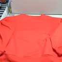 Orchidays Women's Casual Crewneck Sweatshirt Long Sleeve Loose Fitting Pullovers Fall Tops (Bright Red) L