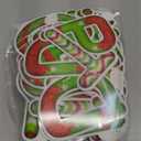 Faccito 176 Pcs Christmas Bulletin Board Letters Stripes and Dots Candy Letters 4.3 Inch Cardboard Alphabet Number Symbol Cutouts for Home Classroom Xmas Holiday Birthday Party School Decorations (Red, Green)