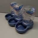 3 x Petmate Replendish Gravity Waterer Cat and Dog Water Dispenser 0.5 GAL, Blue, Made in USA