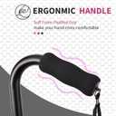 LIXIANG Walking Canes Stablize Women Quad Canes for Seniors & Adults Foldable Adjustable for Men & Women Heavy Duty Freestanding Cane for People with Leg Injuries 3 footings, 37"