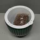 Melphoe 1 Pack Self Watering Hanging Planters Indoor Flower Pots, 8.3 Inch Outdoor Hanging Plant Pot Basket, Plant Hanger with 3Hooks Drainage Holes for Garden Home (Emerald)