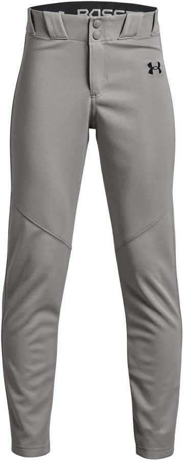 Under Armour Boys' Utility Baseball Pant (Medium, (080) Baseball Gray / / Black)