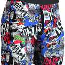 Mens Athletic Underwear Mens Boxer Briefs Long Leg Trunks Underwear (L)