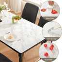 LovePads Marble-Look Table Protector, 36x72 in Dining Table Cover
