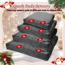 WOUDY Crash Mats for Kids Sensory, Sensory Pads for Autistic Children,Soft Foam Landing Zone, Soft, High-Density Foam Landing Zone Provides Safe Sensory, with Washable Cover, 3FT grey