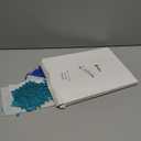 Geyee 96 Pcs Snowflakes Cutouts 12 Styles Glitter Snowflakes Board Cutouts Ornaments with Glue Point Dots for Winter Christmas Wonderland Party Home Decoration(Blue, Silver)