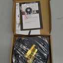 10FT Lightweight Garden Hose,Flexible Water Hose with Solid Brass Head,Kink-Free,Collapsible Hose,High Pressure Flat Water Hose for RV,Boat,Car Wash,Garden,Yard,Camper,Outdoor (GreenBlack, 10 feet)