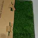 LOOBANI Dog Grass Pad with Tray - Dog Litter Box - Indoor Potty for Apartment and Patio Training - with 2 Packs Grass Pee Pads for Replacement, 16x20 Inch