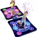 Dance Mat Toys for 3-12 Year Old Girls Boys, Dance Mat for Kids with Light Up 12-Buttons & 5 Game Modes, 2 Player Electronic Dance Pad Toys, Birthday Xmas Gifts for 3 4 5 6 7 8 9 10+ Year Old Kids