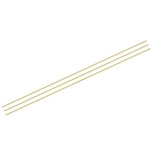 MECCANIXITY Brass Rods 1/4 Inch x 35 Inch Brass Solid Round Rod for Handle Pin DIY Craft Material Pack of 3
