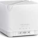 ASAKUKI 700 ml Premium Essential Oil Diffuser, 5 in 1 Ultrasonic Aromatherapy Fragrant Oil Vaporizer Humidifier, Timer and Auto-Off Safety Switch, 7 LED Light Colors (White Wood)