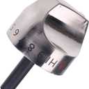 IEQFUE Stainless Steel Burner Control Knobs WB03K10265 WB03K10242 AP4363671 1473247 EAP2339711 PS2339711 Compatible with GE C2S980SEM1SS C2S980SEM2SS C2S980SEM3SS CGS985SET5SS