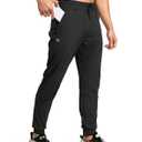 G Gradual Men's Sweatpants with Zipper Pockets Athletic Pants Traning Track Pants Joggers for Men Soccer, Running, Workout(Black,M)