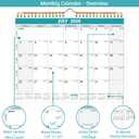 4 x Wall Calendar 2026-2027  Run Now to Jun 2027, 11 x 8.5 In, 20 Months Calendar, Small Monthly Calendar 2025-2027 Wall, with Thick Paper, Holidays, Julian Dates  Notes, Colorful Design