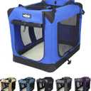 EliteField 3-Door Soft Dog Crate with Bed & Carrying Bag 20.0"L x 14.0"W x 14.0"H