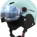 LUMDEER Ski Helmet with 2 in 1 Visor Goggles, UV Protection Snowboard Helmet, Certified Ajustable Snow Sport Helmets for Men Women Skiing, Skating, Snowboarding (Large, Blue)