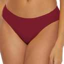 BCA by Rebecca Virtue Liana - Women's Side Shirred Bikini Bottom, Sexy Swimwear Separates for Women (Small, Burgundy)