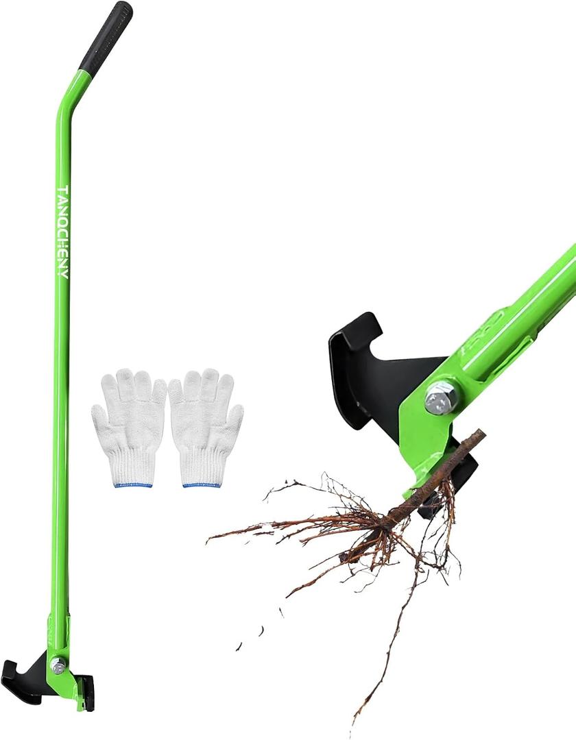 Small Sapling Puller, Heavy-Duty Tool for ¼ to ¾ Woody Stems Fully Uproots Trees, Shrubs, Vines & Thorny Brush, High-Leverage, Ergonomic Design for Landscaping Farming and Forestry