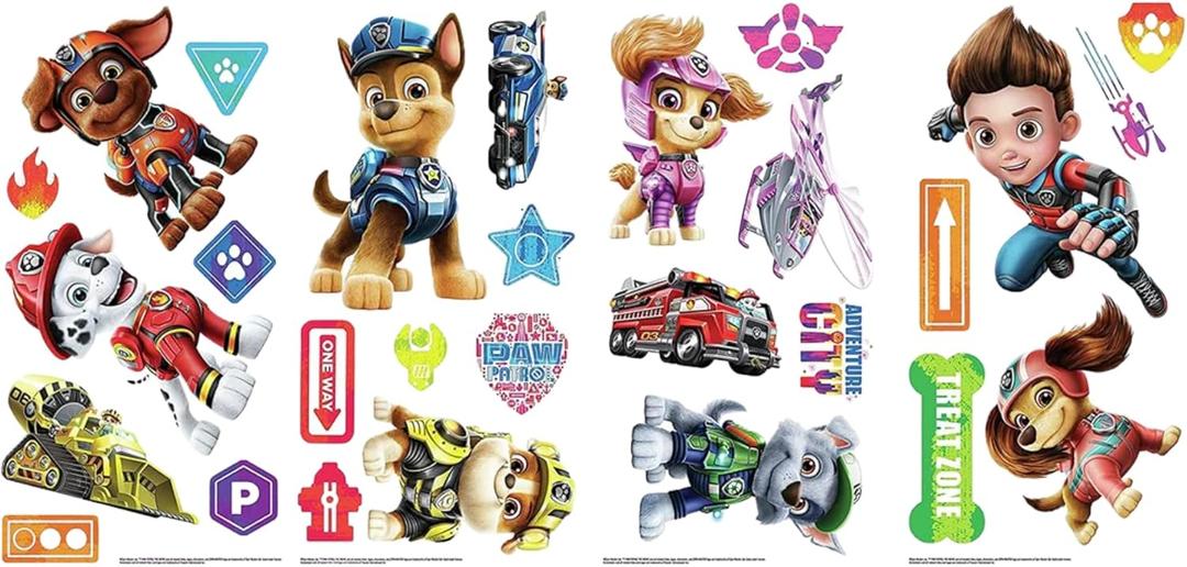 RoomMates RMK4819SCS Paw Patrol Movie Peel and Stick Wall Decals