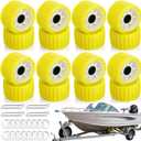 Zhehao Boat Trailer Wobble Rollers Ribbed 3" x 5" with Pins