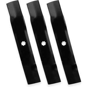 54" Medium-Lift Mower Blades for John Deere / Craftsman D170 G110 190C LA150 GX21380 GY20679 GY20684 GY20686 SPM684375001 with 54 inch Deck Lawn Mower Replace GX21380, GY20679 (7 Point Star), Black