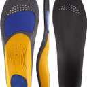 Brison Plantar Fasciitis Relief Work Boot Insoles for Women Men - 220+ lbs Comfort Standing All Day Orthotic Arch Support Flat Feet Shoe Orthopedic Inserts (Men 6-8, Women 7.5-9.5) 10.2in