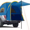 Pickup Truck Tent with Awning Shade,Waterproof PU5000mm Oxford for 5.5-6.3 FT Truck Bed for Camping Travel Outdoor Activities for Chevy Silverado 1500,Ram 1500/Dakota,F150,GMC 1500,Titan,Tundra (blue)