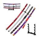 40" Roronoa Zoro Samurai, 4 Piece Set, Kitetsu, Wado Ichimonji, Shusui, Yama Enma, for Cosplay, Collection, Display, Performance (Without Stand)