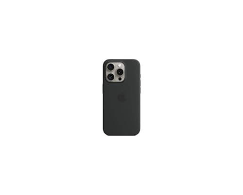 Apple iPhone 15 Pro Silicone Case with MagSafe - Black