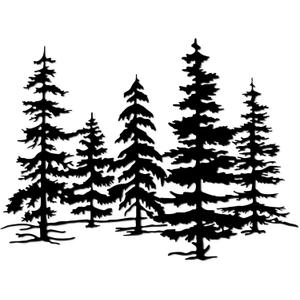 Metal Pine Tree Wall Art Metal Tree Decor for Kitchen & Cabin, Exquisite Forest Design Home Dcor, Durable and Rust-Proof23.3 * 16.1inch