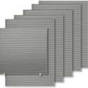 6 Pack Temporary Light Filtering Paper Shades for Windows,Paper Pleated Blinds with Adhesive,No Tools No Drilling Free Cut Size Temporary Room Darkening Shades(Grey, 36" W x 72" H), 36"W*72"H - 6 PC