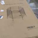 12 Panel No Dig Decorative Garden Fence with Gate - 42in H x 26.5 ft L, Tall Animal Barrier for Dogs Rabbits, Rustproof Metal Wire Panels for Yard, Patio, and Outdoor Border Use