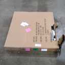 Large Dog House Outdoor Indoor, Durable Plastic Waterproof Doghouse with Air Vents and Elevated Floor, Easy Clean and Assemble for Medium Large Dogs (Classic Grey, 36.2''L38''W38''H)